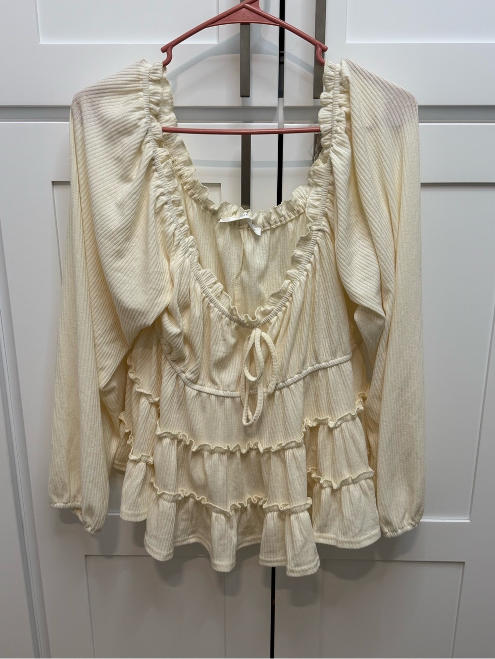 Altar’d State Ruffled Peasant Blouse NWOT size XL